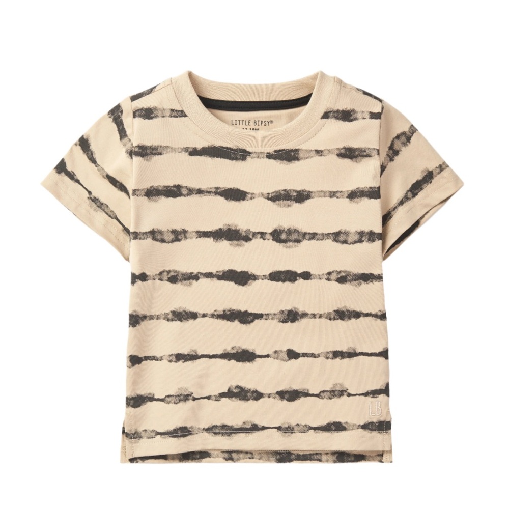 Little Bipsy Tie-Dye Kids T-Shirt - Cream and Black